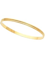 Clevereves 14K Yellow Gold 04.00 mm Bangle Bracelet