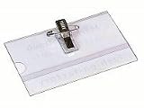 50 x Namensschilder NAMENSSCHILD Halter + Clip +Nadel NEU
