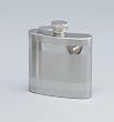 6 OUNCE STAINLESS STEEL FLASK WITH STRIPES