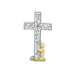 Child to Cherish Ceramic Cross Bear