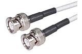 RG58 ThinNet Plenum Cable, BNC Male / Male, 2.0 ft