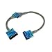 Belkin Ultra ATA 133 Round IDE Ribbon Cable - Clear with UV Pigment and Silver Braid 0.6m