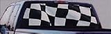Checkered Flag rear window graphic