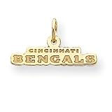 14K Cincinnati Bengals Medium Team Name Charm