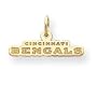 14K Cincinnati Bengals Medium Team Name Charm - JewelryWeb