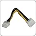 Power Supply Cable Adapter Peripheral Male to EPS 12v Female 7 Inch PSU