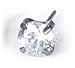 Blomdahl Natural Titanium Tiffany CZ Crystal