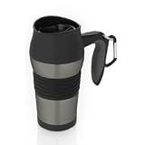 Thermos Nissan 14-Ounce Leak-Proof Travel Mug, Smoke