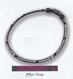 Phiten Titanium Rakuwa Necklace: Color-Pink Gray, Size-Medium(22