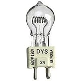 Arri DYS 600 Watt, 120 Volt Quartz Halogen Lamp, 3200 K., Approximate Life: 75 Hours.