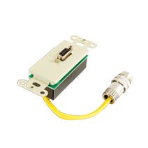 Cables To Go RapidRun - Wall plate - RS-232 - DB-9 (F) - MUVI connector (M) - ivory by Cables To Go