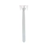 New Mens Solid White Retro Skinny Necktie 1.5" Tie