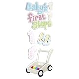 Jolee’s Boutique La Fleur Dimensional Sticker,  Baby’s First Steps
