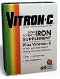Vitron - C High Potency Iron Supplement Coated Tablets - 60 Tablets