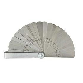 General Tools Thickness Gauge 26 Leaves, Feeler 3 x 1 2 by General Tools