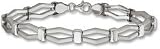 7 Stampato Bridge Bracelet in 14K White Gold
