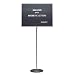 Quartet 7920M Quartet Adjustable Single-Pedestal Magnetic Letter Board, 20 x 16, BLK/GY Frame