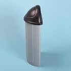 Half-Round Plastic Trash Receptacle, Untouchable, 21 Gallon, Beige RUB352000BGE by Rubbermaid