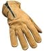 Men's Distress Brown Leather Driving Gloves Lined GL2055DB