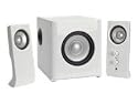 EDNET Spectros 510 2.1 Lautsprecher 2.1 Soundsystem bestehend aus Subwoof und 2 Satelliten Boxen 500 Watt PMPO Farbe Weiss