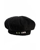 Triple 5 Soul - Triple 5 Soul The Biology Oversized Beret in Heather Black,Hats for Women (555 Soul)