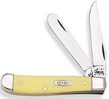 CASE MINI TRAPPER CHROME VANADIUM BLADESHandle: Yellow w/Case Shield