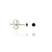Sterling Silver Black Rhinestone 2mm Small Mini Kid Junior Stud Earrings