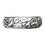 Toe Ring - Sterling Silver Floral Irish Celtic Trinity Knot