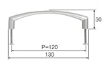 LIXIL部品 リビング建材用部品 クローゼット 把手：把手(アーチ型)[NZZZ932] サテンゴールド[NZZZ933]