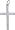 Cross Charm, Sterling Silver