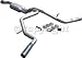 Flowmaster 17419 Cat-Back System - 04-06 Chev Tahoe/GMC Yukon 4.8L/5.3L 3.00 in. Inlet 50 Series SUV Muffler 2.50 in. Outlets 3.00 in. Logo Embossed Stainless tips American Thunder DOS