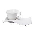 V&B Newwave Cappuccino-Set 8tlg. 4x Cappuccino Obere + 4x Partyplate gro�