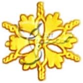 Gold Snowflake Nail Stickers/Decals