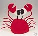 Felt Crazy Crab Costume Hat