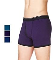 3 Pack Authentic Cool & Fresh™ Stretch Cotton Feeder Striped Trunks with Stay New™