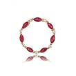 Ruby and Diamond Circle of Life Pendant in 14 Karat Yellow Gold