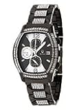 BULOVA Watches:Bulova Watches 98B000 Crystal Black and Silver Tone Dial Ion Plated and Swarovski Crystals Women's Chronograph, Alarm Watch