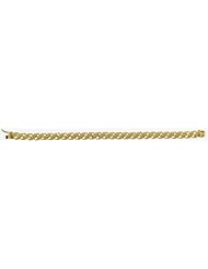 14k Diamond Cut Bracelet 7"