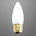 CHANDELIER DECORATIVE LIGHT BULB 60 WATTS POINT TIP FROSTED 5,000 HOURS KRYPTON INCANDESCENT BULB