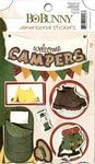 Bo Bunny Press - Camp-A-Lot Collection - 3 Dimensional Stickers with Glitter and Jewel Accents