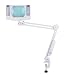 Heavy Duty High Quality 5x Mag Desk Swing Arm Lamp Magnifier with Clamp