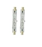 from Long Life Lamp Company 2 x 100W 78mm Tungsten Linear R7s Halogen floodlight J78 security light bulb Long Life brand
