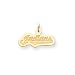 Cleveland Indians 3/8in Pendant - 14kt Yellow Gold