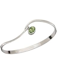 Ed Levin, Gem Crest Bracelet, Sea Foam Topaz, .925 Sterling Silver & 14K Gold, Sizes S - L