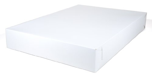 Southern Champion Tray 1050 Clay Coated Kraft Paperboard White Non-Window Sheet Cake and Utility 2-pc Box, 28