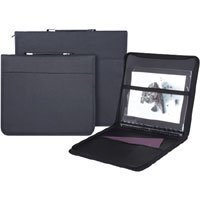 Prat Paris Start 3 Presentation Case, Padded Cloth Zippered Multi-ring Binder with Ten 8.5x11