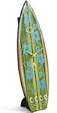 Infinity Instruments Surfboard Green Wall/Table Clock