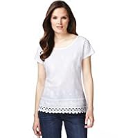 Pure Cotton Broderie T-Shirt