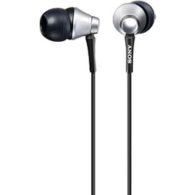 Sony Mdr-Ex75 Slv Ex Earbuds Headphones with 9mm Hi-Sensitivity Driver (Silver) by Sony