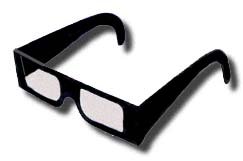 Crayola Chalk (authentic) Cardboard 3D Glasses - One Pair
